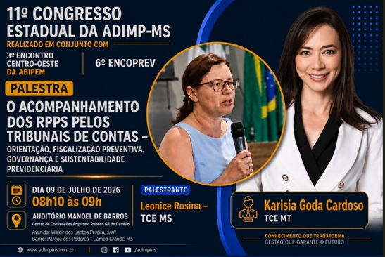 Tribunais de Contas fortalecem a governança dos RPPS em palestra no Auditório Manoel de Barros
