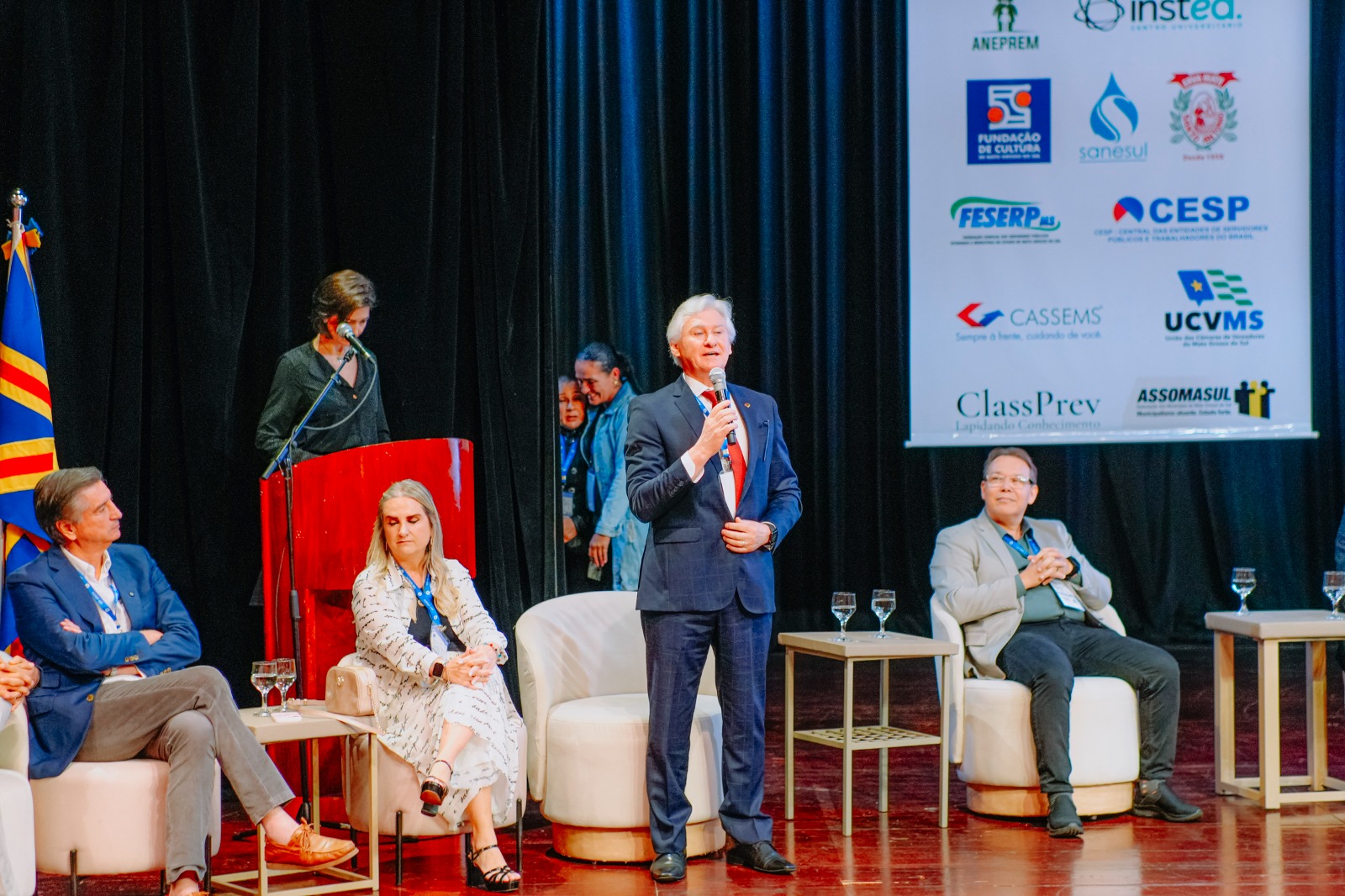 Alderi Zanatta destaca integração entre entidades e fortalecimento da previdência pública durante o Congresso da ADIMP-MS, 3º Encontro Centro-Oeste da ABIPEM e o 6º ENCOPREV